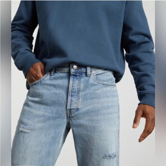 Everlane NEW The Everybody Unisex Broken In Organic Cotton Jeans Size E3 - Picture 4 of 10